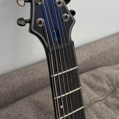 Schecter Blackjack SLS C-7 A 2012 - 2017 - See-Thru Blue Burst image 6