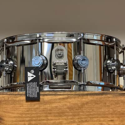 DW Collector's Series Nickel Over Brass 5.5x14 Snare Drum image 4