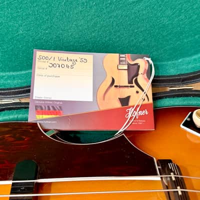 Hofner 500/1 Vintage '59 Reissue V59 2009 - Sunburst image 5