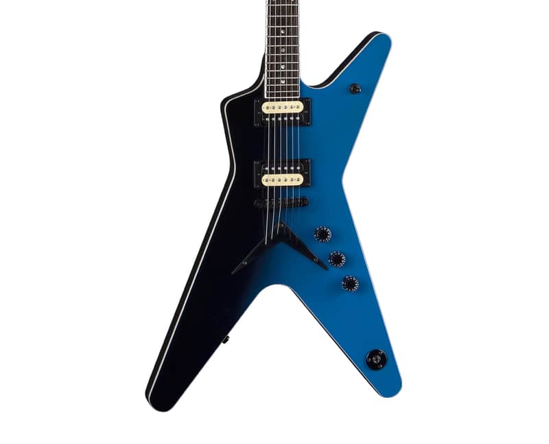 Dean ML 79 Electric Guitar - Black to Blue Fade image 1