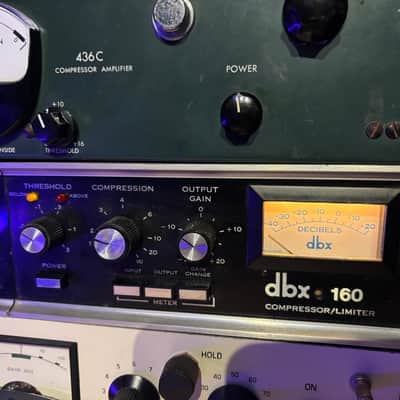 Refurbished DBX 160 VU Compressor / Limiter Pair racked & serviced - Upgraded Nichon capacitors! Nuetrik pigtails! image 7