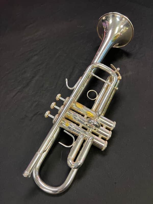 Silver Plated Vincent Bach 229 Large Bore ‘C’ Trumpet 25H Lead Pipe image 1
