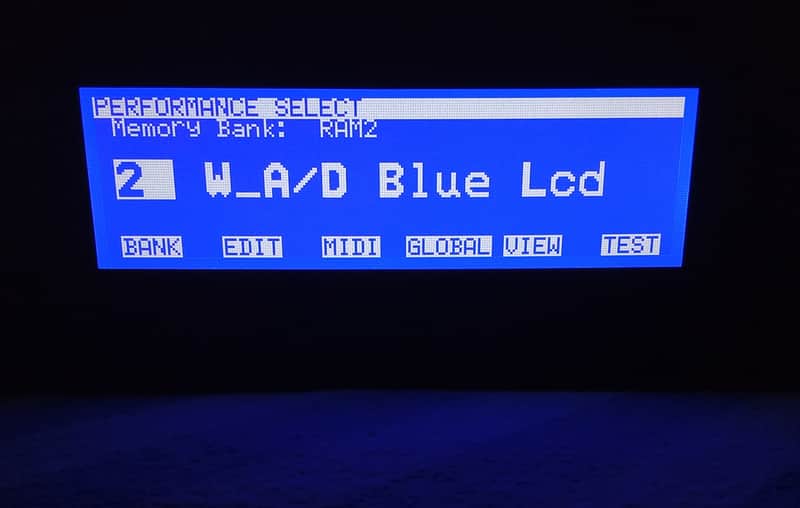 New blue display for Korg Wavestation A/D image 1