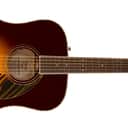 Fender Paramount PD-220E Acoustic Electric all Solid Mahogany Guitar with Case