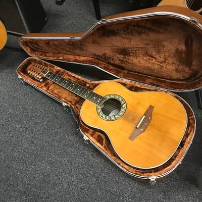 Ovation Glen Campbell 1618 12 String acoustic electric guitar made in USA 1981 with original hard case image 2