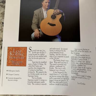 Taylor Price List & Catalog 1993 Dan Crary Koa 900 800 700 600 500 image 6