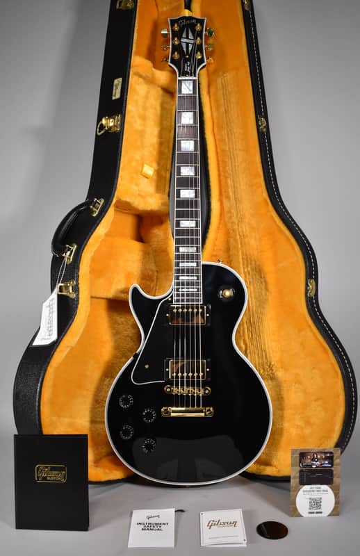 2025 Gibson Custom Les Paul Custom Lefty Left-Handed | Gloss Ebony w/OHSC image 1