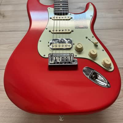 Fender American Ultra Luxe Vintage '60s Stratocaster HSS Electric Guitar, Fiesta Red - #1721 image 7
