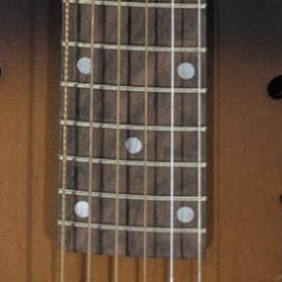 1996 OMI/Gibson Dobro Model F60 Roundneck Resonator guitar with hardshell case image 5