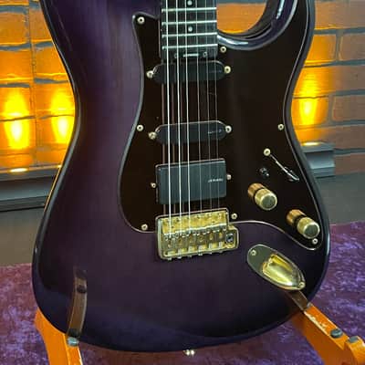 1991 Levinson Blade RH-4 Misty Violet HSS Strat Style Electric Guitar w/ Gig Bag - MIJ image 2