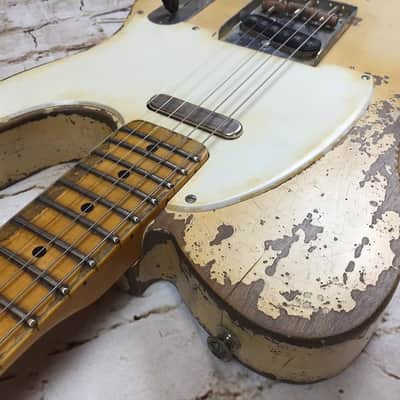Fraser Guitars - Aged White 50s Telecaster Guitar Vintage Relic custom shop image 7