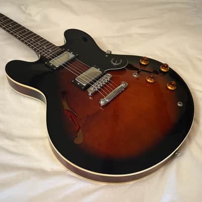 Vintage 1997 Epiphone Dot (Gibson 335) - Made in Korea (MIK) - Cinnamon Burst - Free Pro Setup image 4