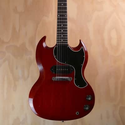 1964 Gibson SG Junior Cherry Vintage Electric Guitar w/ Lifton Case – Very Good image 3