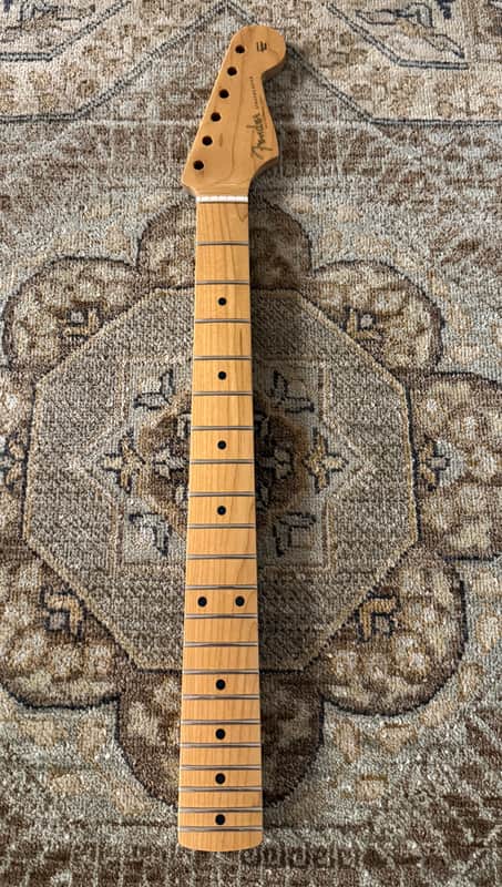Fender Roasted Maple Vintera® Mod '60's Stratocaster® Neck, 21 Medium Jumbo Frets, 9.5", "C" Shape image 1