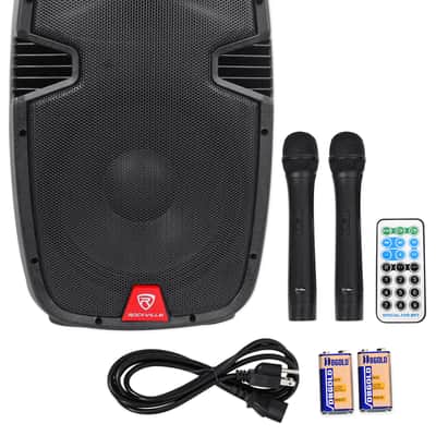 Rockville 12" Portable Karaoke Machine/System w/ (2) Wireless Microphones+LED's image 2