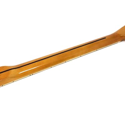 Brio Binded Maple Rosewood Fingerboard T-Style Neck w Block Inlays - Poly image 4