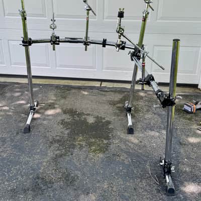 Gibraltar 2 sided Curved Drum Rack with Boom Arms Tom Arms Memory Locks image 6