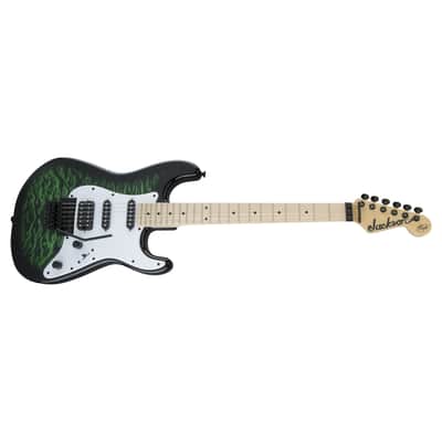 Jackson Adrian Smith Iron Maiden Signature SDXQ Electric Guitar - Transparent Green image 6
