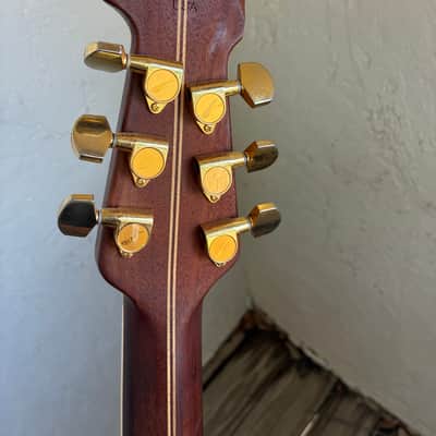 RESD Ovation Legend - Red Cherry USA Made Acoustic Electric Guitar Bowl back image 18