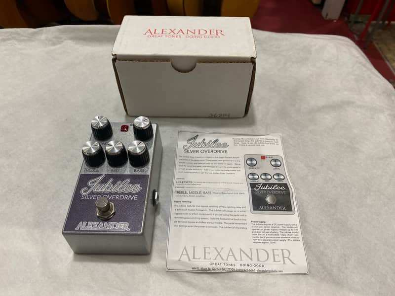 Alexander Pedals Jubilee Silver Overdrive Guitar Effects Pedal image 1