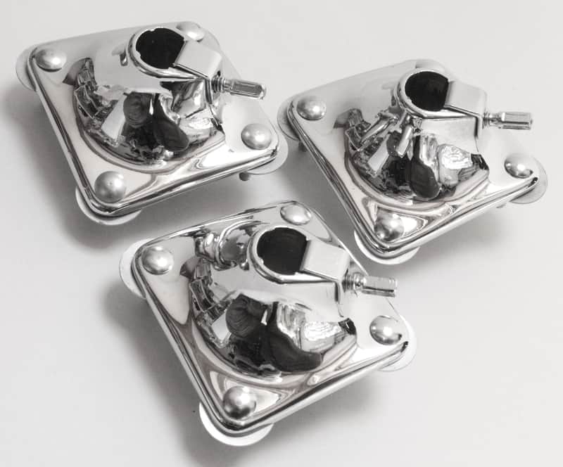 (3) Slingerland Set-O-Matic Tom Mounts, 1960s-70s, NEAR MINT / INSPECTED & TESTED image 1
