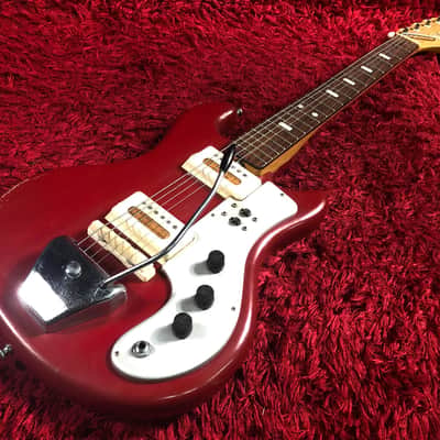 Rare Guyatone Electric Guitar LG-85T Red Japan Vintage 1960s image 1