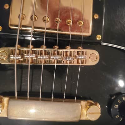 Sekova Les Paul Custom Three Pickup Triple Pickup Black Beauty Pearly Gates 1970s Black / Ebony W Case image 7