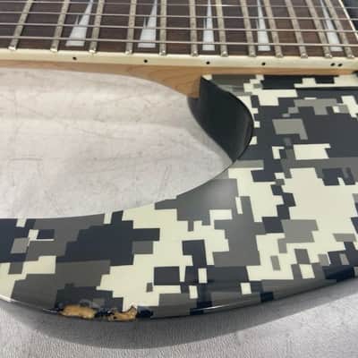 Ibanez RG370DXGP3 Standard 2008 - 2009 - Black with White Digital Camo Graphic image 3