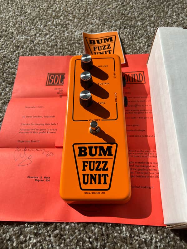 Sola Sound Bum Fuzz Unit 2015 - Orange image 1