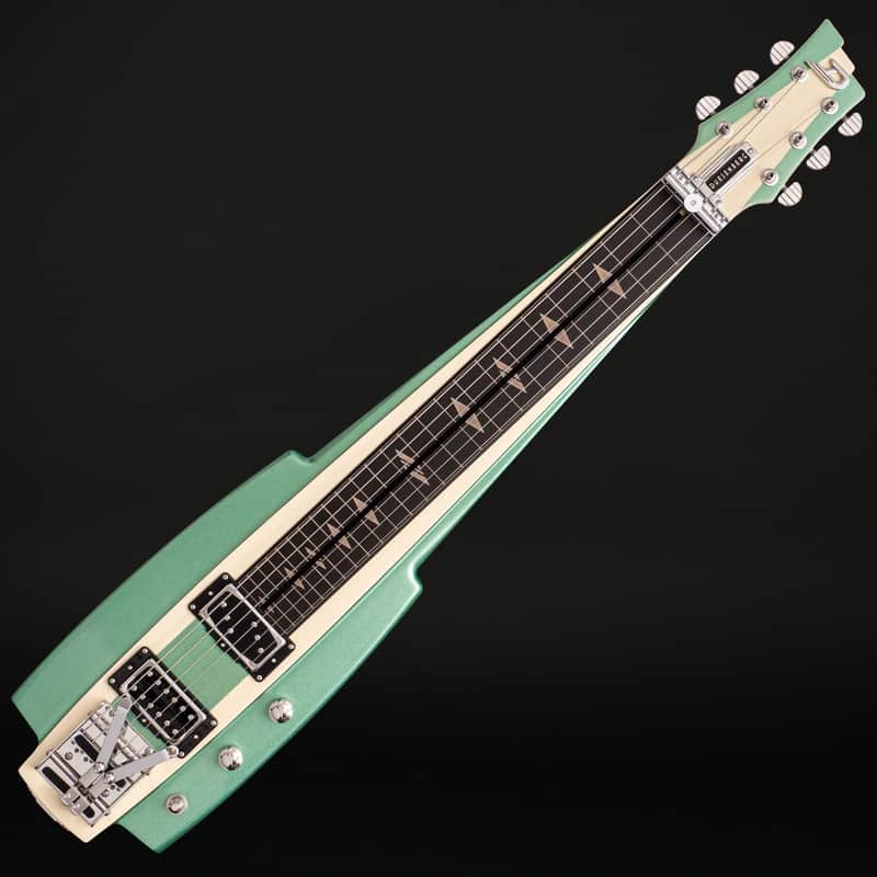 Duesenberg Fairytale Lapsteel Guitar in and White with Case Ha...