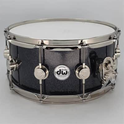 Used DW Collectors SonicPly Snare Drum 14x6.5 Black Ice w/Nickel Hw - Very Good image 2