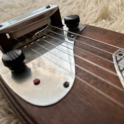 Vintage 1946 Fender Deluxe Organ Button Dark Mahogany Lap Steel Electric Guitar 1940s '40s image 7