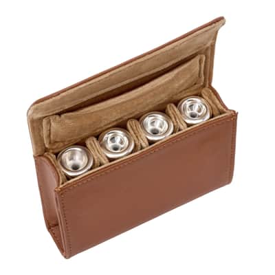Protec A271CC INGO 4 Piece Trumpet Mouthpiece Pouch - Cocoa Brown image 2