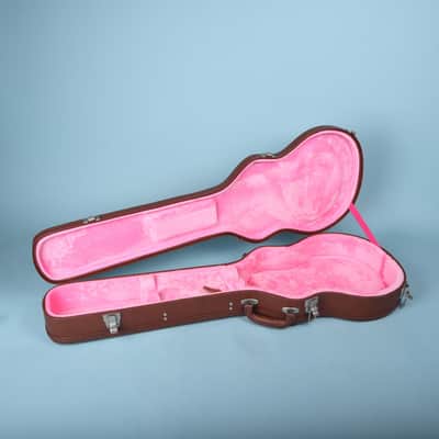 Epiphone Les Paul Hardshell Guitar Case Brown with Pink Interior image 2