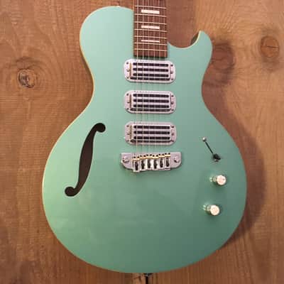 Brownsville Choirboy Semi-Hollow Electric Guitar Green image 1