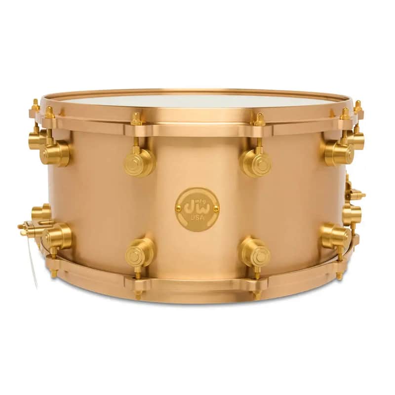 DW DRVZ0714STZ MFG True Cast Bell Bronze 7x14" Snare Drum image 1