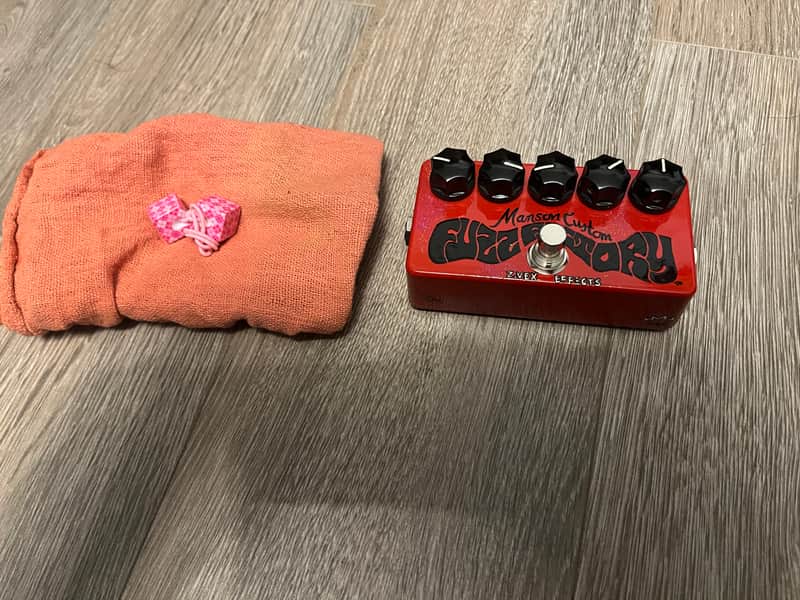 Zvex Fuzz Factory Manson guitars custom - Hand-Painted glitterati red 2 of 10 image 1