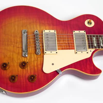 1982 Gibson Les Paul 59 Reissue Cherry Sunburst - "One Off" Kalamazoo Early 59 RI - Super Flame Top Used – Very Good image 6