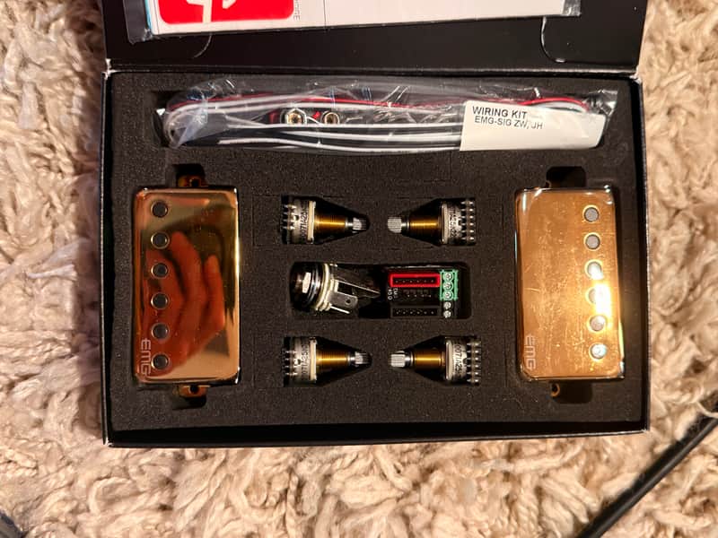 EMG JH/SET-G James Hetfield Signature Humbucker Set 2010s - Gold image 1