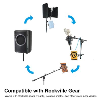 Rockville TITAN ONE PRO Rechargeable Street Performance Speaker+Mic+Tablet Stand image 12