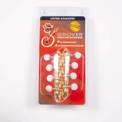 Genuine Grover Mandolin Pro F-Style Gold 4+4 set