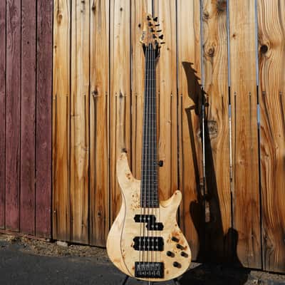 Schecter DIAMOND SERIES Reaper-5 Natural Satin 5-String Electric Bass Guitar image 2