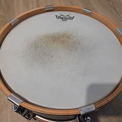 Ayotte Keplinger Stainless Steel 6.5x13 Snare Drum with Wood Hoops image 3