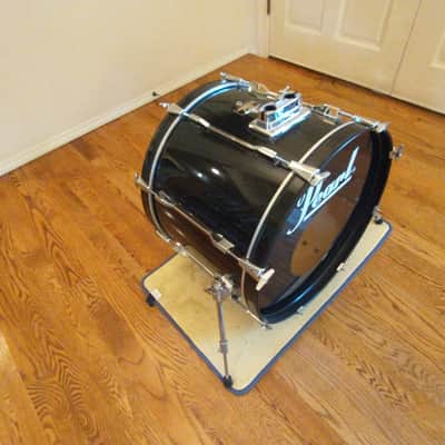 Pearl Export series 22 round x 16 inch bass drum gloss black mint condition! image 3
