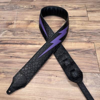 Carlino Purple lightening bolt strap 2026 - Black and purple image 2