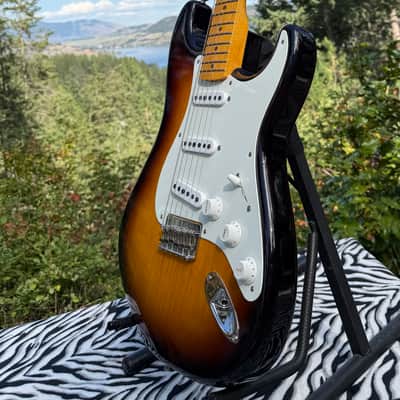 Vintage Custom ‘55 Hard Tail Stratocaster Time Capsule Package Sunburst, 2023 image 10