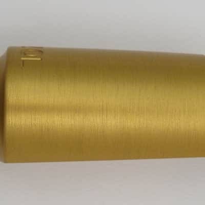 Ponzol Vintage Model Aluminum 105 Tenor Saxophone Mouthpiece (NOS) Gold Aluminum image 8