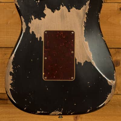 Fender Custom Shop 69 HSS Strat | Super Heavy Relic Black image 4