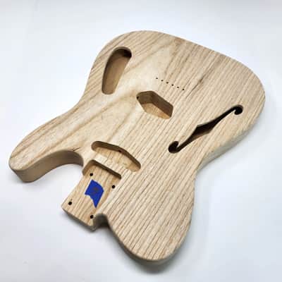 Brio 2 piece Roasted Swamp Ash Body "Thinline" T-Style - Unfinished image 5