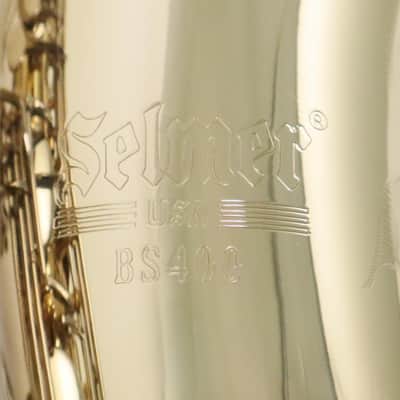 Selmer Model BS400 Baritone Saxophone SN AT15517041 RANGE TO LOW A! OPEN BOX image 10